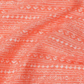 Orange Stripe Cotton Lawn Printed Fabric 110cm India