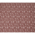 Brown Floral Cotton Lawn Printed Fabric 110cm India