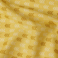 Yellow Abstract Cotton Lawn Printed Fabric 110cm India
