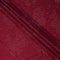 Red Geometric Cotton Lawn Printed Fabric 110cm India