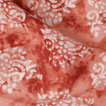 Pink Batik Cotton Lawn Printed Fabric 110cm India