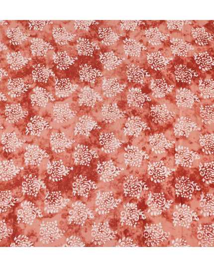 Pink Batik Cotton Lawn Printed Fabric 110cm India