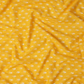 Yellow Floral Cotton Lawn Printed Fabric 110cm India