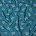 Blue Bouquet Cotton Lawn Printed Fabric 110cm India