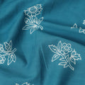 Blue Bouquet Cotton Lawn Printed Fabric 110cm India