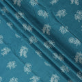 Blue Bouquet Cotton Lawn Printed Fabric 110cm India