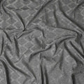 Steel Grey Synthetic Tussar Embroidery Fabric 110cm