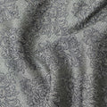 Steel Grey Synthetic Tussar Embroidery Fabric 110cm