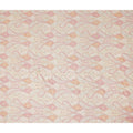 Peach Pink Paisley Embroidery Tussar Silk Fabric 110cm India