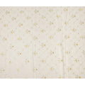 White Bouquet Cotton Voile Fabric 110cm India
