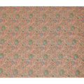 Peach Floral Embroidery Synthetic Organza Fabric 110cm India