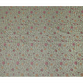 Sage Green Floral Cotton Voile Embroidery Fabric 110cm India