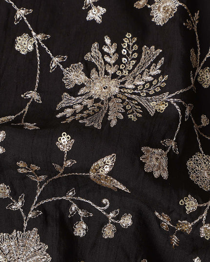 Black floral Fabric 150cm | Regal Fabrics