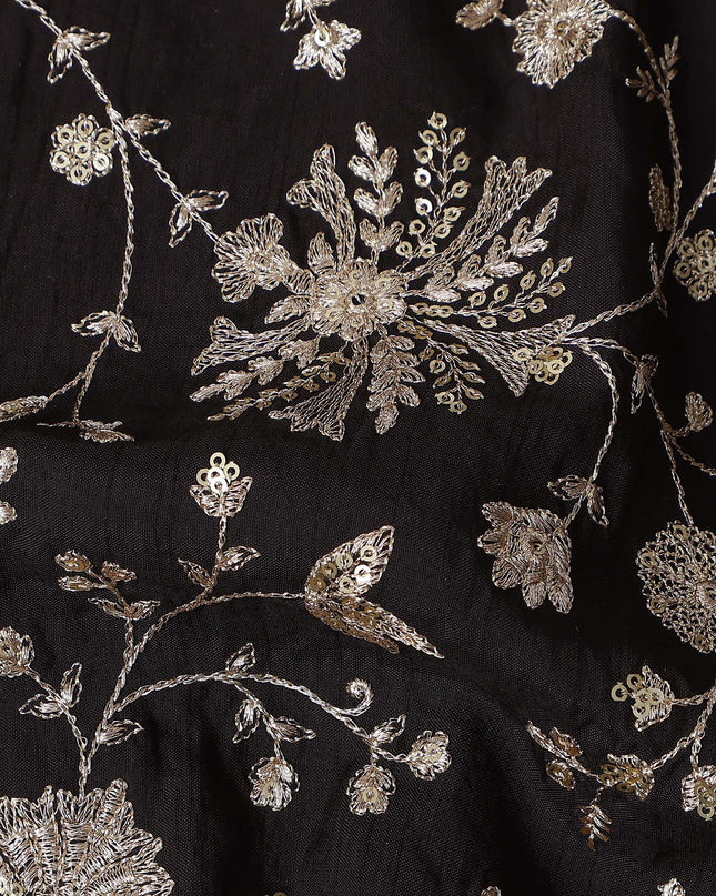 Black floral Fabric 150cm | Regal Fabrics