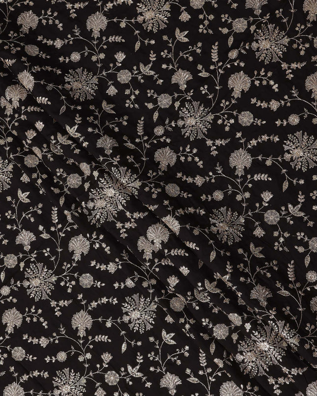 Black floral Fabric 150cm | Regal Fabrics
