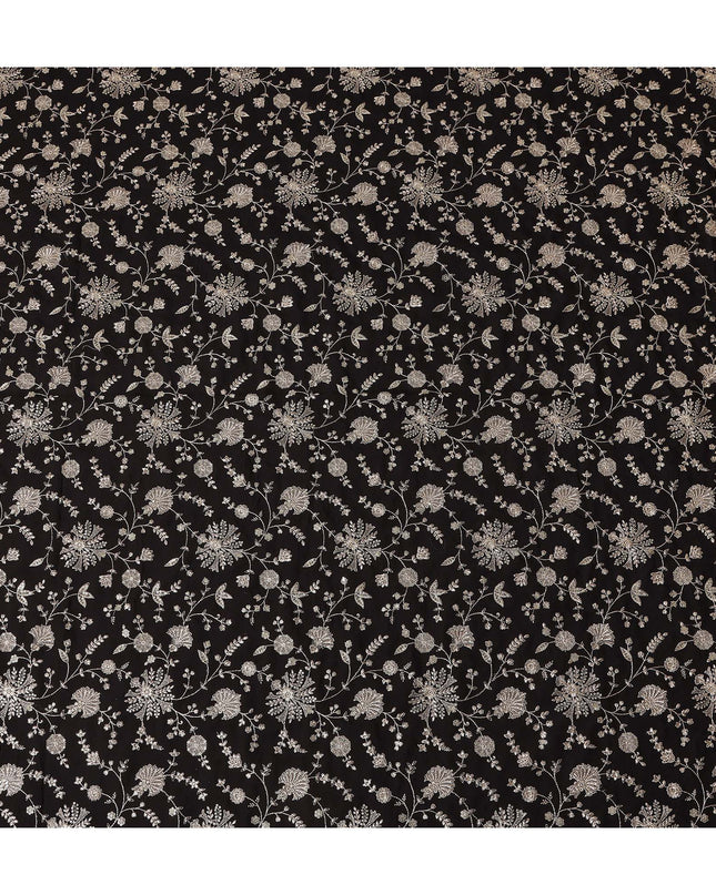 Black floral Fabric 150cm | Regal Fabrics