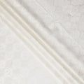 Ivory White Pure Tussar Silk Fabric 110cm
