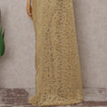 Antique Gold French Chantilly Lace Saree