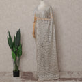 Champagne Beige French Chantilly Lace Saree