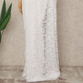 Ivory White French 2-tone Chantilly Lace Saree