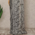 Silver French 2-tone Chantilly Lace Saree