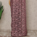 Pink French 2-tone Chantilly Lace Saree