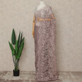 Pink French 2-tone Chantilly Lace Saree