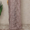 Pink French 2-tone Chantilly Lace Saree
