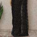 Black French Multitone Chantilly Lace Saree