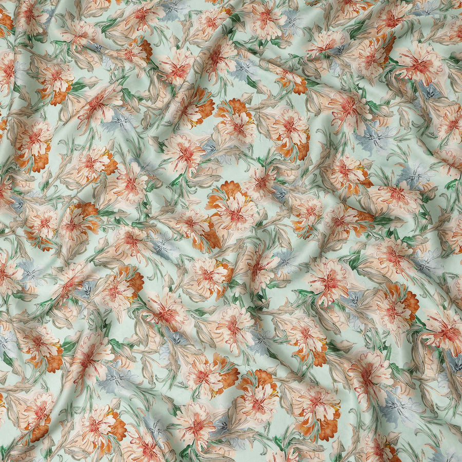 Multicolor Viscose Modal Satin Fabric 110cm – Buy Online