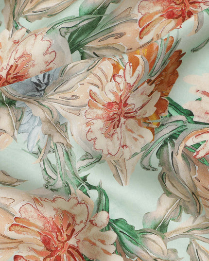 Multicolor Viscose Modal Satin Fabric 110cm – Buy Online