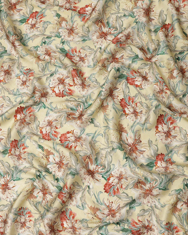 Multicolor Viscose Modal Satin Fabric 110cm – Buy Online