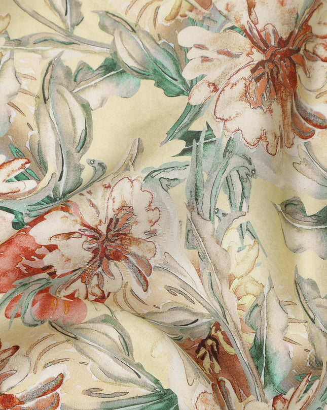 Multicolor Viscose Modal Satin Fabric 110cm – Buy Online