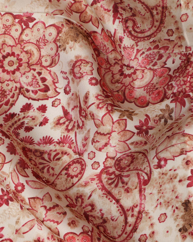 Red Viscose Modal Satin Fabric 110cm – Buy Online