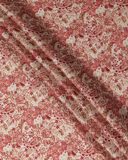Red Viscose Modal Satin Fabric 110cm – Buy Online