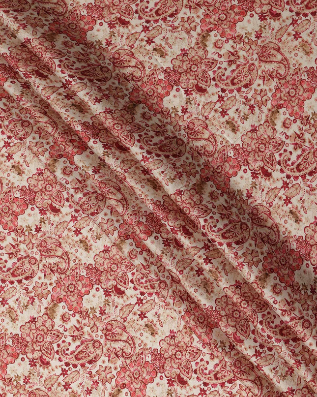 Red Viscose Modal Satin Fabric 110cm – Buy Online