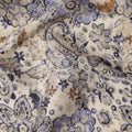 Blue Viscose Modal Satin Fabric 110cm – Buy Online