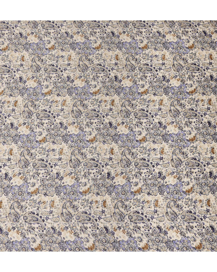 Blue Viscose Modal Satin Fabric 110cm – Buy Online