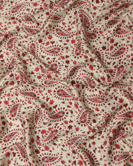 Red Viscose Modal Satin Fabric 110cm – Buy Online