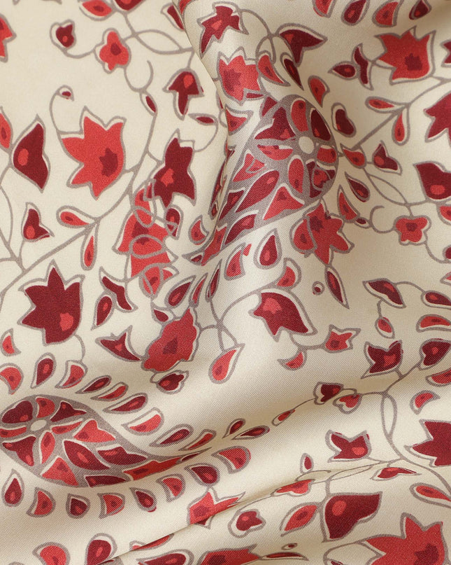 Red Viscose Modal Satin Fabric 110cm – Buy Online