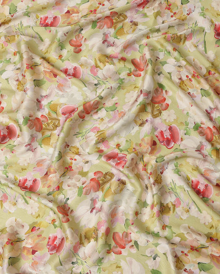 Multicolor Viscose Modal Satin Fabric 110cm – Buy Online
