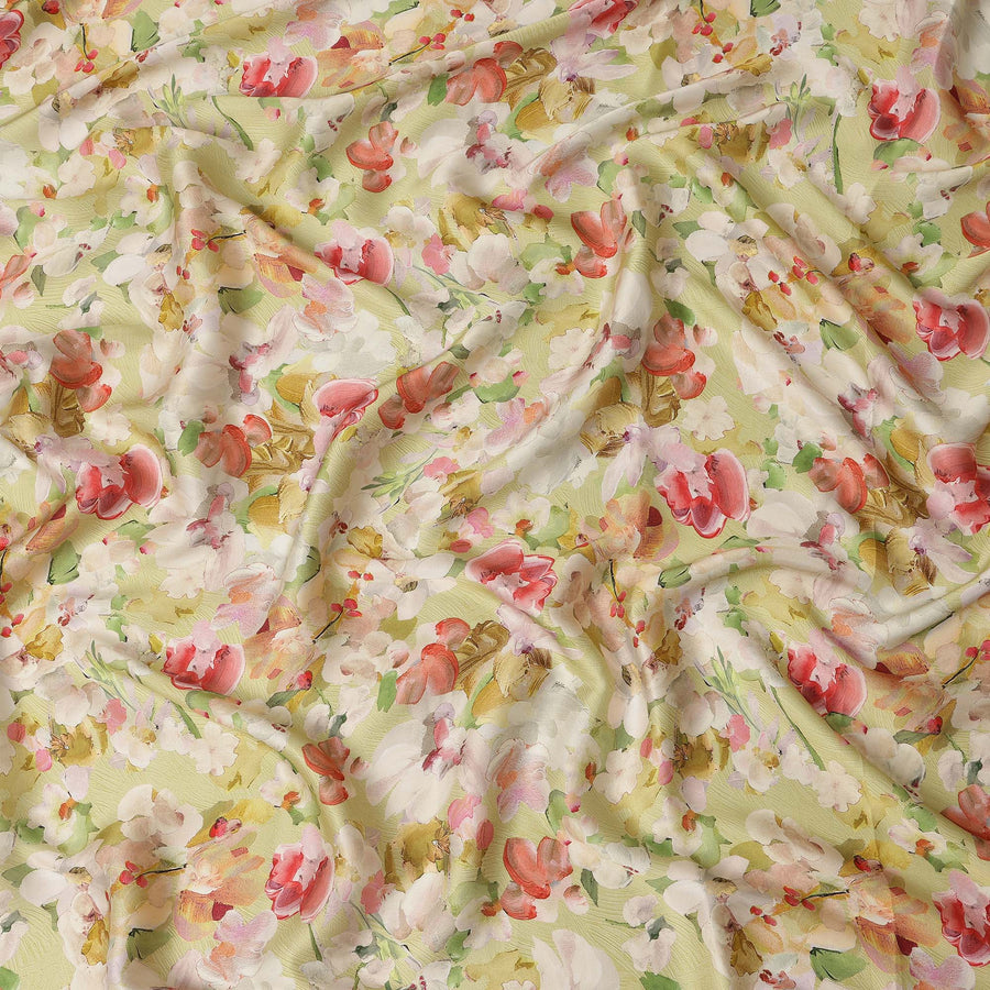 Multicolor Viscose Modal Satin Fabric 110cm – Buy Online