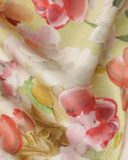 Multicolor Viscose Modal Satin Fabric 110cm – Buy Online