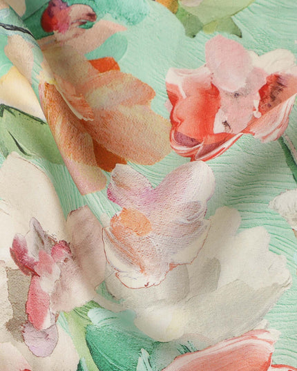 Green Viscose Modal Satin Fabric 110cm – Buy Online