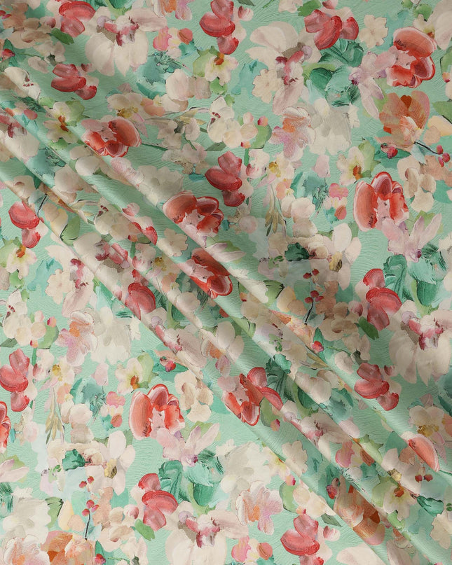 Green Viscose Modal Satin Fabric 110cm – Buy Online