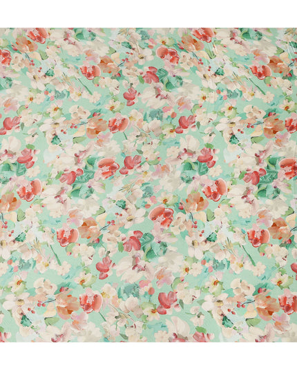 Green Viscose Modal Satin Fabric 110cm – Buy Online