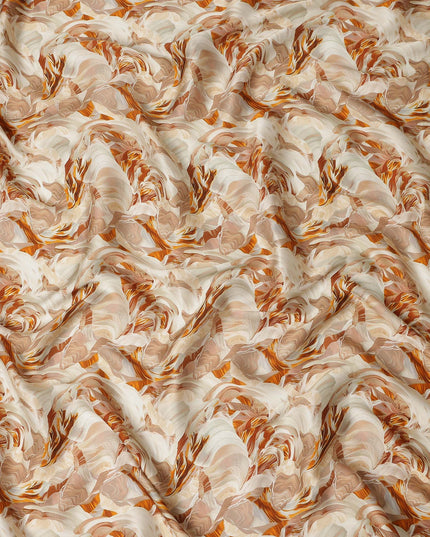 Brown Viscose Modal Satin Fabric 110cm – Buy Online