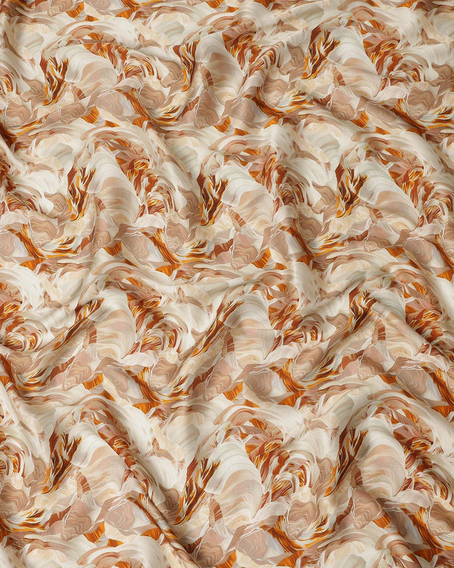 Brown Viscose Modal Satin Fabric 110cm – Buy Online