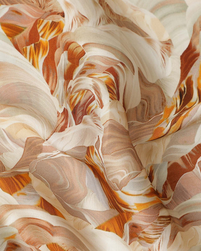 Brown Viscose Modal Satin Fabric 110cm – Buy Online