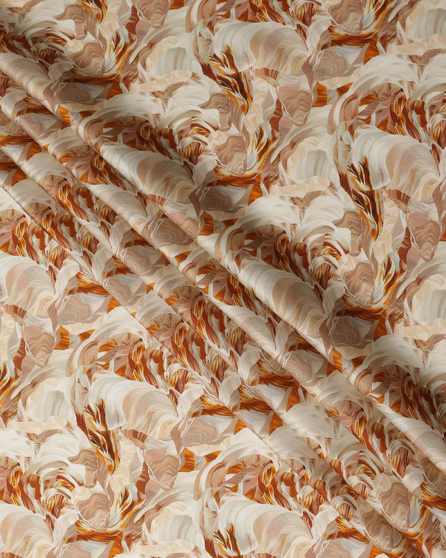 Brown Viscose Modal Satin Fabric 110cm – Buy Online